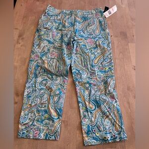 Jones New York Paisley Print Capris - Multicolor